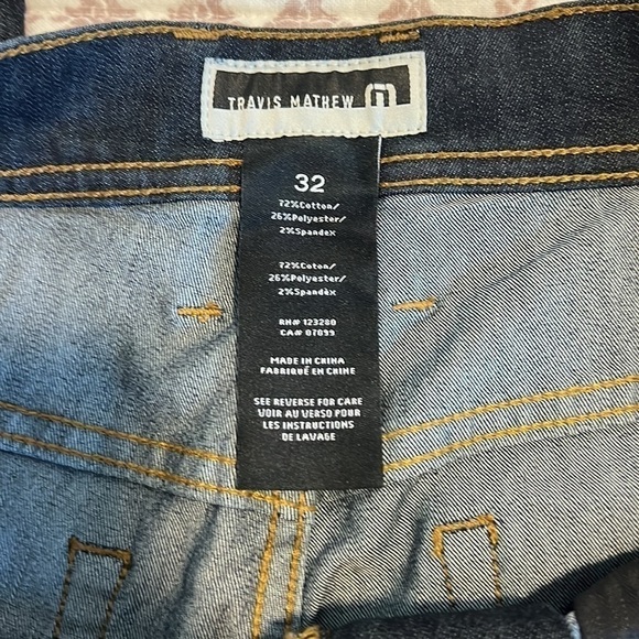 Men’s Travis Mathew Legacy Denim Jeans Pants Size 32 - Picture 11 of 15